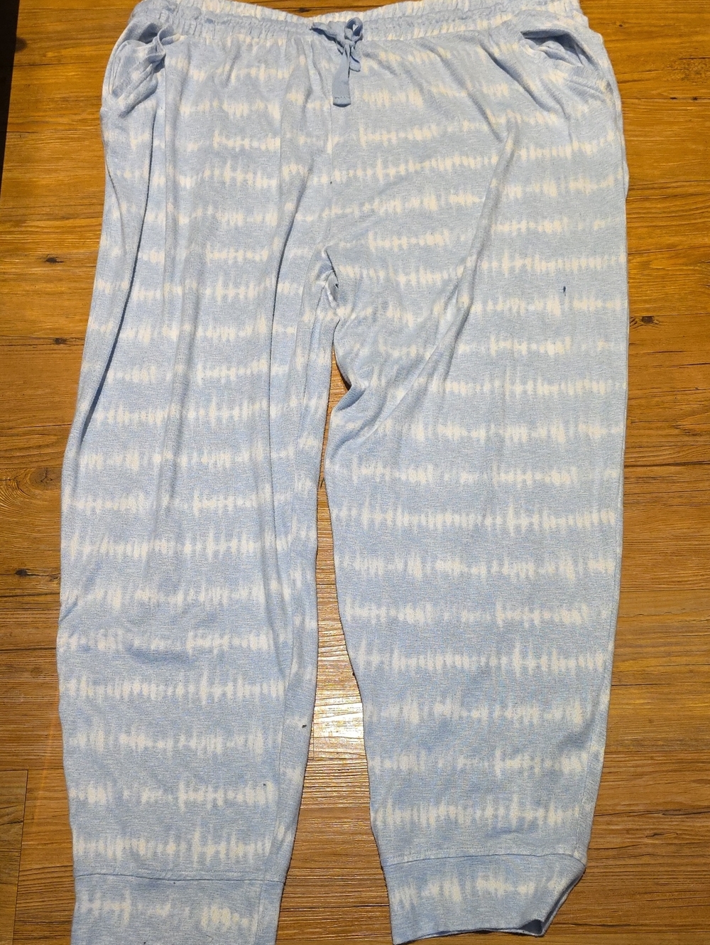 Light Blue Tie-Dye Sleep Pants Super Soft